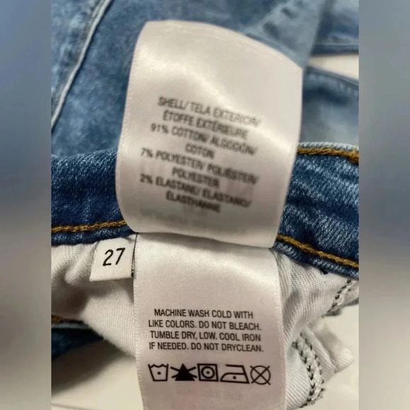 💥HOST PICK💥 Hudson Natalie Super Skinny  Mid-Rise Raw Hem Ankle Jeans Size 27 - Picture 8 of 8